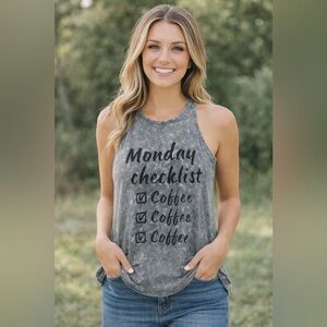 American Age Morning Checklist Graphic Tank Top